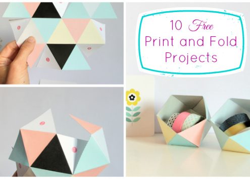 10 Free Print and Fold Projects