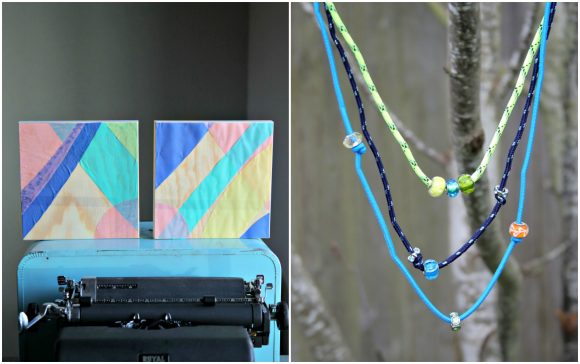2 Colorful Craft Projects for Spring - at Dollarstorecrafts.com