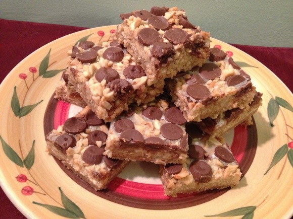 Dollar Store Recipe: Chocolate Caramel Cashew Cookie Bars (and 50+ more sweet treats for the holidays!)