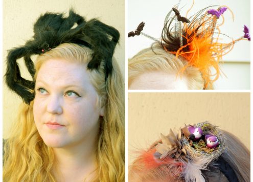 3 Creepy Headband Ideas that take 15 minutes or less to make