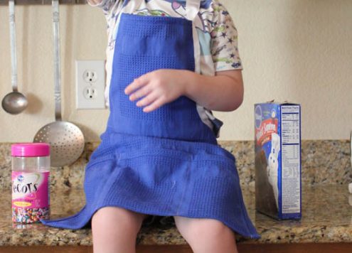 30 Minute Tea Towel Apron