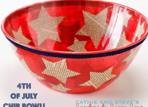 4th of July Chip Bowl by HandmadeHappyHour.com