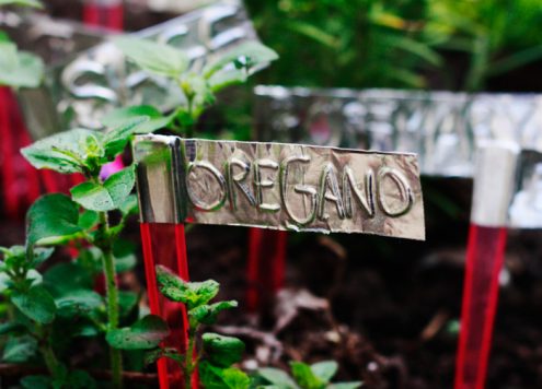 aluminum tape plant markers