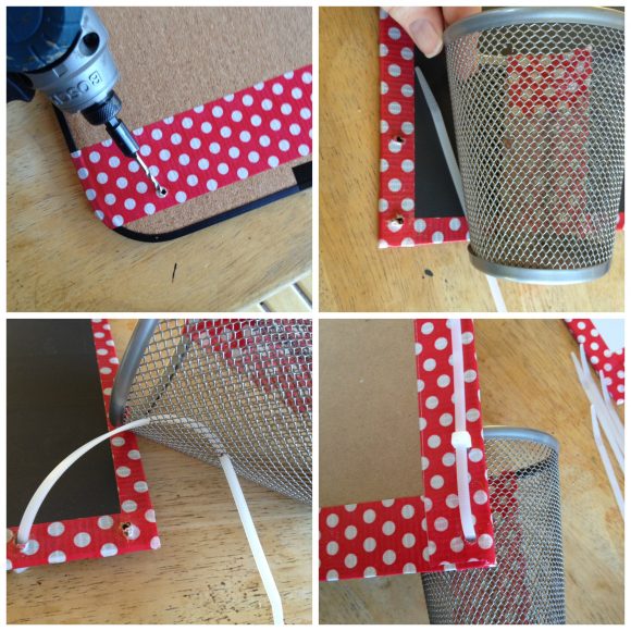 Kitchen command station using dollar store stuff and Scotch® Duct Tapes #scotchducttape