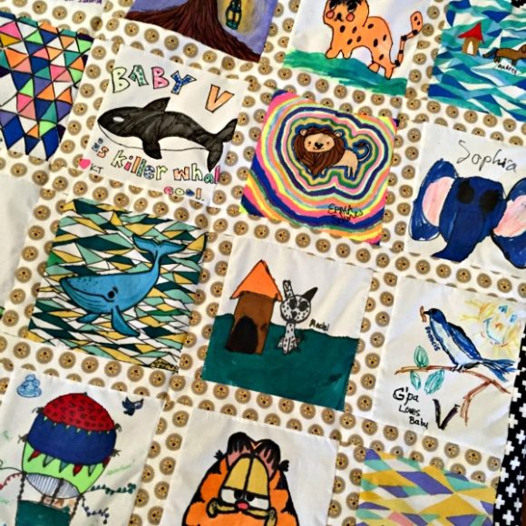 Creative Baby Shower Activity Idea: DIY Quilt Blocks to turn into a keepsake quilt for baby!