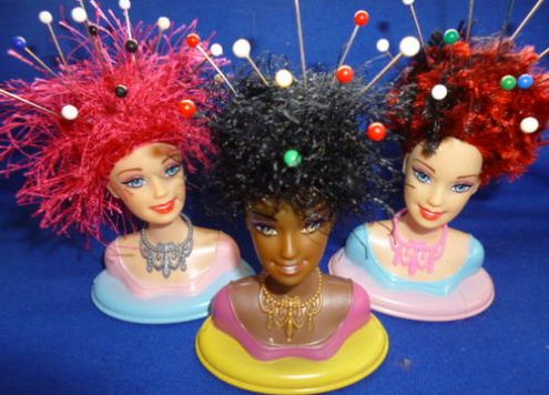Barbie Head Pin Cushions