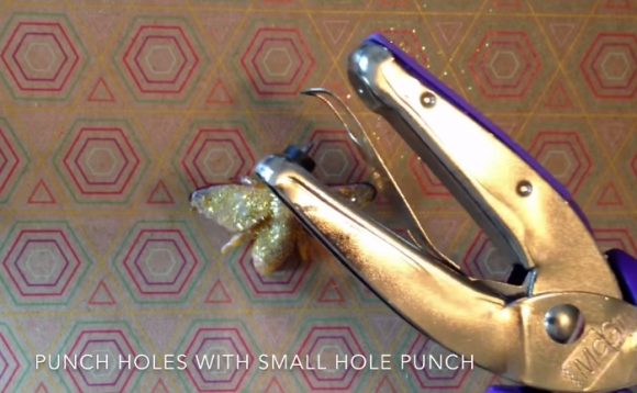 Glitter Bee Necklace