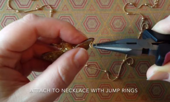 Glitter Bee Necklace