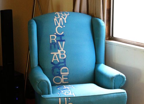 blue chair