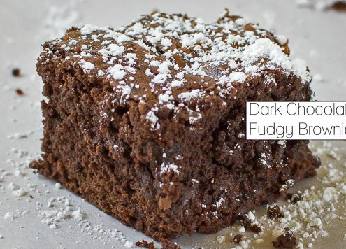 Dark Chocolate Fudgy Brownie Recipe