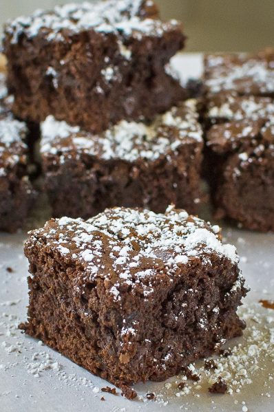 Dark Chocolate Fudgy Brownies