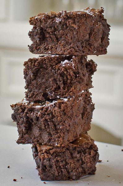 Dark Chocolate Fudgy Brownies