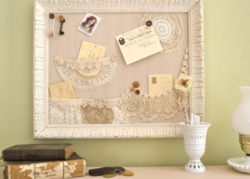 shabby chic bulletin board