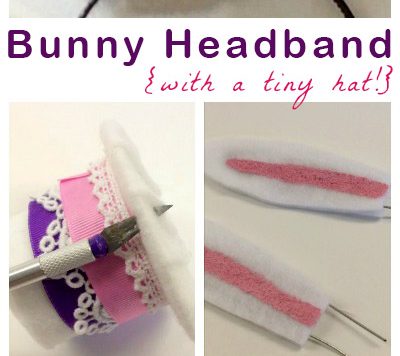 Make a Bunny Headband for Easter or For Your Dressup Bin!