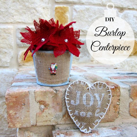 Burlap Centerpiece