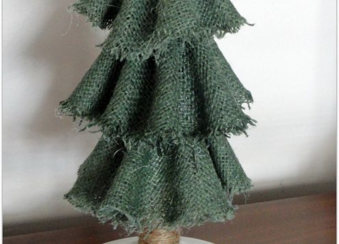 burlap christmas tree