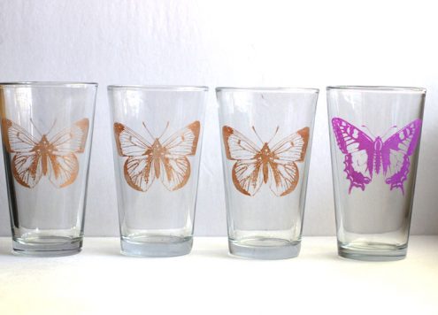 butterfly glasses from dollar store crafts