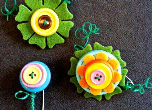 button brooches