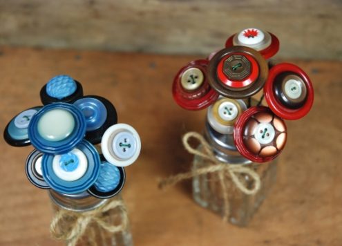 Salt Shaker Button Bouquets