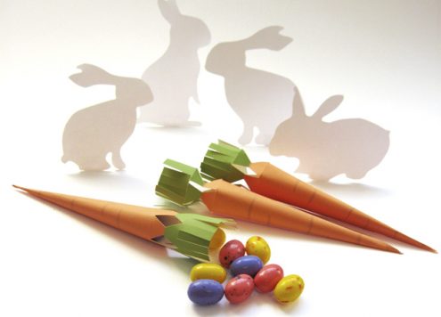 Free Printable: Carrot Favor Boxes for Easter