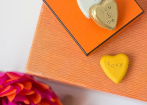 Make Cement Valentine Hearts