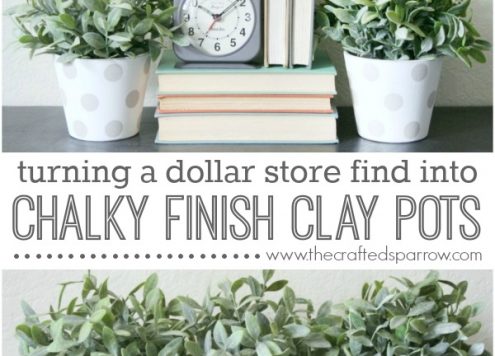 Chalky Finish Clay Pots
