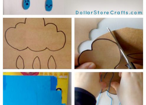 Make a Duct Tape Cloud Mobile - Got duct tape? That's the main ingredient in this adorable rain cloud mobile! Grab a roll, along with some cardboard out of your recycling bin and watch Heather's video to see how to make your own. Not into videos? We've also got written instructions!