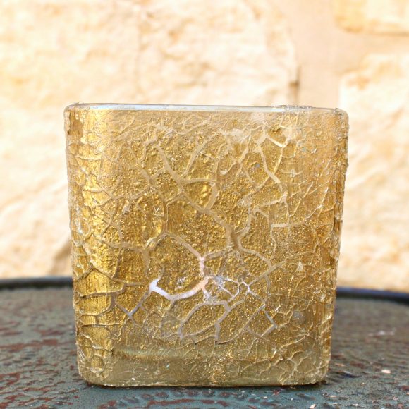 cracked glass candle