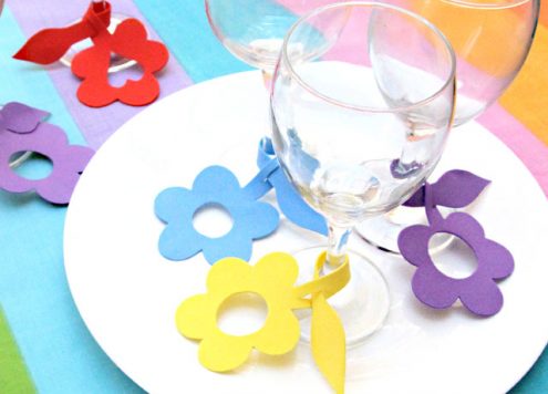 craft foam wine glass charms