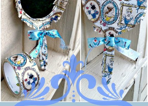 Disney Princess duct tape hand mirror - simple and fun craft!