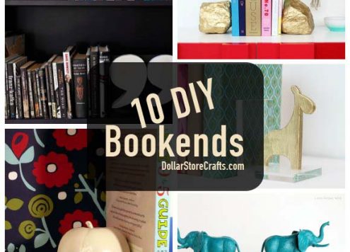 10 DIY Bookends to Get Your Bookcase in Order