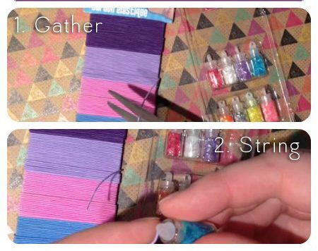 Fairy Dust Necklace - This is a great craft for kids, tweens, and teens, and would be a great activity for a birthday party or sleepover.