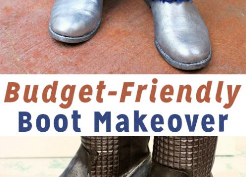 Give Your Boots a Fuzzy, Metallic Makeover!
