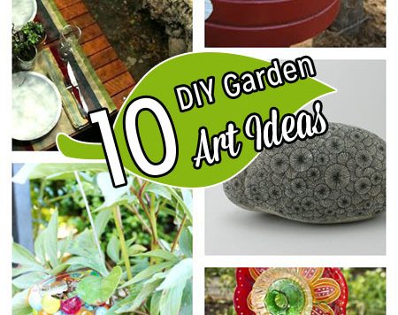 Summer is officially here. Has the hot weather done a number on your garden? I don't have any tips on helping your plants survive a heat wave, but I can show you how to make your garden look cute with things that don't need watering and can't die. Because they're not plants. Hello, homemade yard accessories!