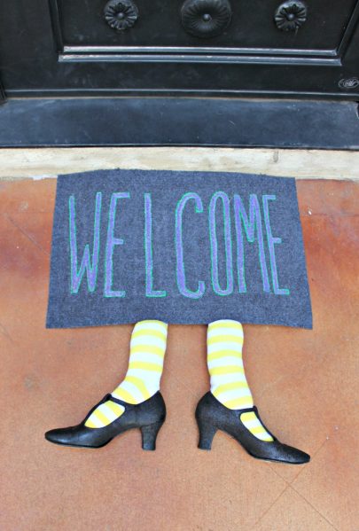 diy halloween mat