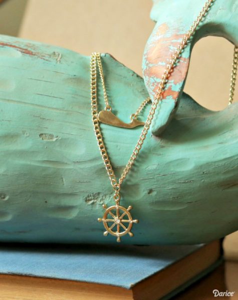 It's easy to make trendy layered necklaces with this necklace kit and tutorial