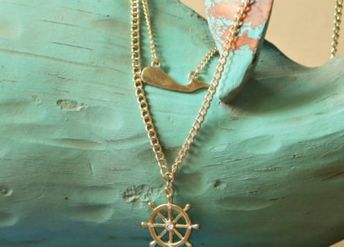 It's easy to make trendy layered necklaces with this necklace kit and tutorial