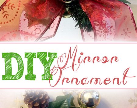 I love mirrored ornaments on the tree, because they catch and amplify the light, making it look even prettier!