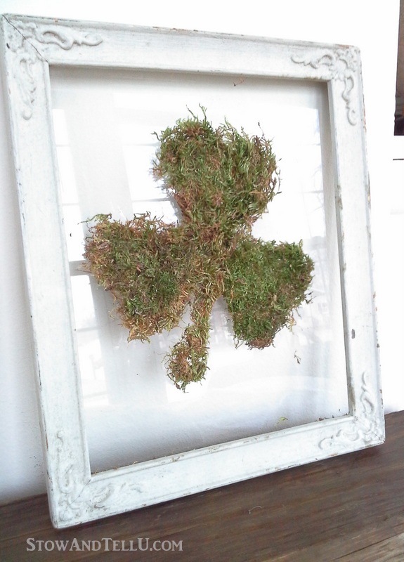 DIY Moss Shamrock