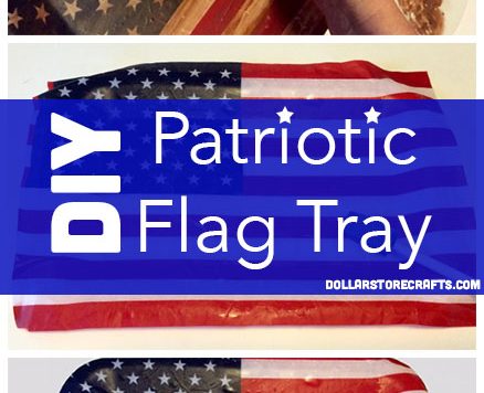 Flag Day is coming up this weekend and the 4th of July is right around the corner, so it's the perfect time to make yourself a patriotic serving tray! This one uses a simple antiquing technique to make it look like it's been in the family for generations.