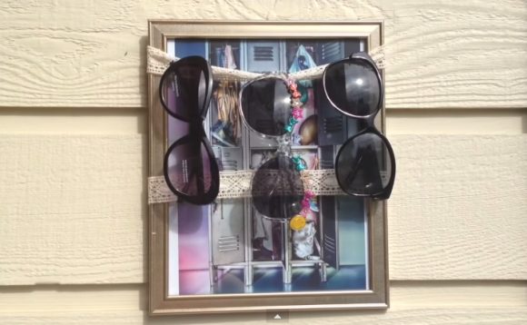 diy sunglasses holder