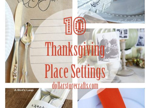 10 DIY Thanksgiving Place Settings