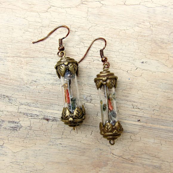 Steampunk Earrings made from dollar store stuff!