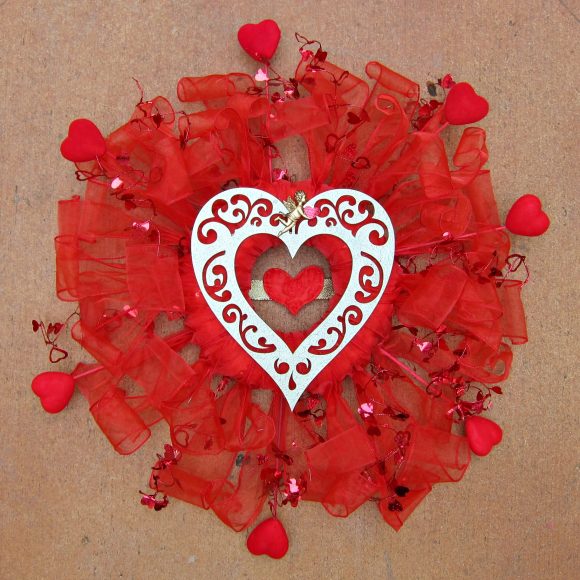 DIY Valentine Wreath