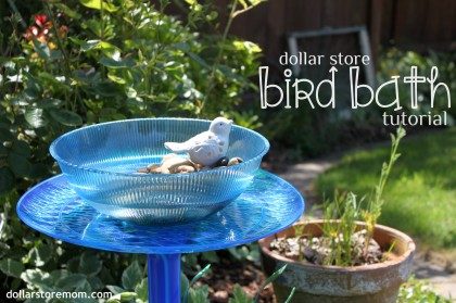 party dishes bird bath