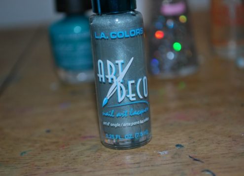 dollar store nail polish art deco