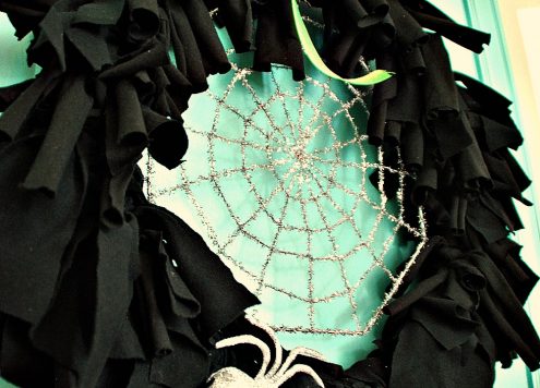 Dollar Store T-shirt Wreath