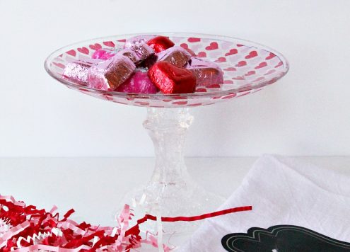 Dollar Tree valentine candy dish