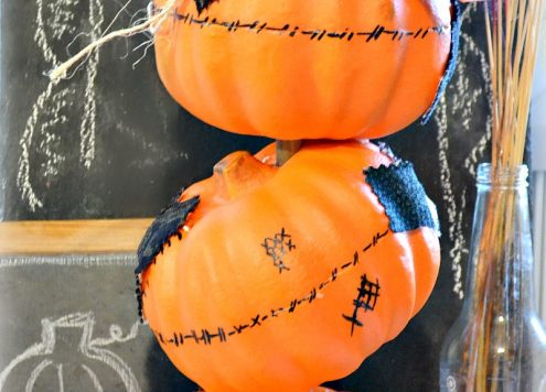 stitches and patches pumpkin topiary