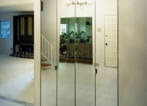 mirrored doors